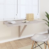 Gossi masa de perete plianta, gri beton, 100x60x56 cm, lemn compozit