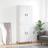 Cumpara ieftin Dulap &icirc;nalt, alb, 69,5x34x180 cm, lemn compozit