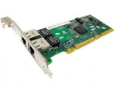 Placa retea LAN Gigabit Dual Port Intel Pro/1000 Gt Pci-X 73P5109 IBM Ethernet foto