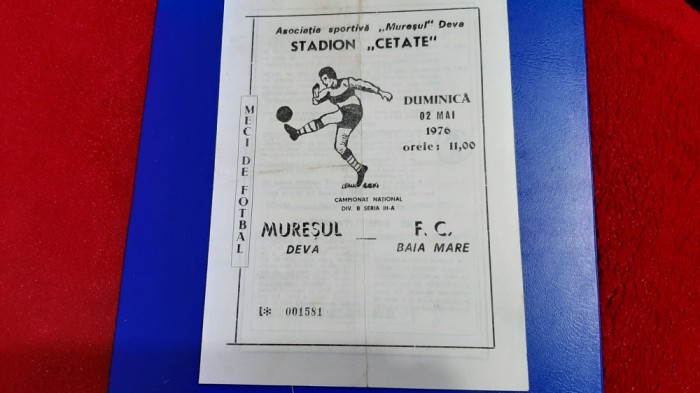 program Muresul Deva - FC Baia Mare