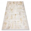 Covor modern DUKE 51546 crem / auriu - Vintage, structurat, foarte moale, franjuri, 120x170 cm
