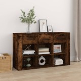 Cumpara ieftin Servantă, stejar fumuriu, 100x30x59,5 cm, lemn compozit