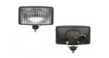 Proiector auto Wesem 12/24V rectangular bec H3 partea stanga/dreapta 140x75x70mm sticla alba, cu lumina de ceata, 1 buc