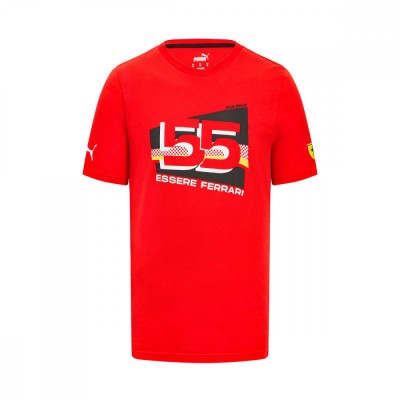 Ferrari tricou de bărbați Sainz Driver Red F1 Team 2023 - XXL foto