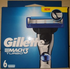 Set 6 rezerve Gillette Mach3 Turbo noi