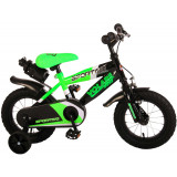 Bicicleta pentru baieti Volare Sportivo, 12 inch, culoare verde neon / negru, fr PB Cod:2030