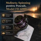 Mulineta Spinning pentru Pescuit, Model FD 6000