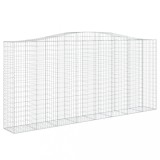 Cumpara ieftin Cos gabion arcuit, 400x50x180/200 cm, fier galvanizat
