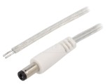 Cablu Transparent 2x0,5mm2 cu Mufă DC 5,5/2,1