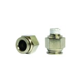 Mufa rapida dreapta metalica fi 12 cu surub metalic si filet 1/4