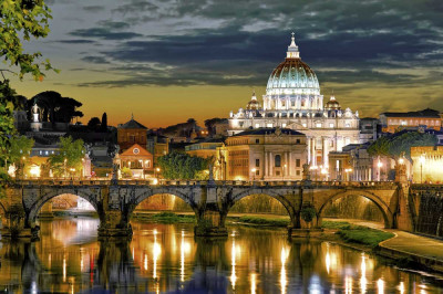 Fototapet de perete autoadeziv si lavabil Roma, basilica Sfantul Petru, 300 x 250 cm foto