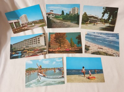 Carte Postala veche Litoralul Romanesc Statiunea MAMAIA - Lot x 8 bucati vederi foto