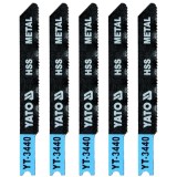Yato YT-3440 - Set panze fierastrau pendular tija universala (U) 70 mm metal taiere dreapta fina 5 bucati