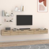VidaXL Dulapuri perete, 2 buc., sonoma, 102x30x20 cm, lemn prelucrat