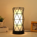 Lampă de masă Goeco Vintage Neagră, cablu de 180cm, lampă de masă &icirc;n stil nordic vintage pentru cadou de petrecere, grădină interioară, dormitor, cu ș