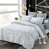 Cumpara ieftin Lenjerie cu elastic 180x200 Salinas Grey 6 Piese (Finet)
