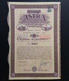 Actiune 1925 ASTRA , fabrica de vagoane si motoare , actiuni , titlu la purtator