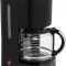 Cafetiera ECG KP 2150 Stripe, 980 W, 1.5 litri, preparare pana la 10 cesti de cafea odata, sistem drip-stop, negru