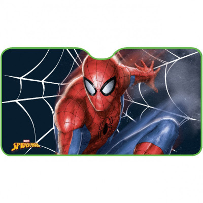 Parasolar parbriz Spiderman Disney, 130 x 70 cm, Multicolor foto