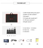 Panou Solar Monocristalin Portabil 200W &ndash; Eficiență Ridicată, Pliabil, Ideal pentru Camping și Sisteme Off-Grid