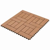 vidaXL Plăci pentru Deck 22 pcs Maro 30 x 30 cm Lemn compozit 3444829