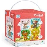 Puzzle 4 in 1 - Anotimpurile (12, 16, 20, 24 piese), Edc