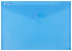 Mapa Pp Protectie Documente A4 Landscape, Inchidere Cu Capsa, 12/set, Donau - Albastru Transparent foto