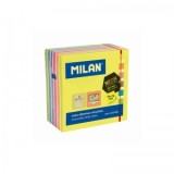 Bloc notes adeziv cub 76X76 7 culori neon MILAN