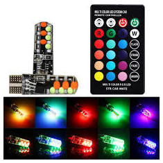 Bec led pozitie T10 W5W RGB