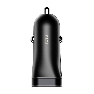 Incarcator Auto USB Totu Design DCCQ-03 Gallop QC3.0, 2 X USB, Negru foto