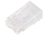 Conector RJ45 8p8c Cat 5e de trecere Mufă PIN 8, QOLTEC