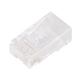 Conector RJ45 8p8c Cat 5e de trecere Mufă PIN 8