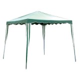 Cort pavilion de gradina Clinton 3x3 m, verde si alb