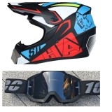 Cumpara ieftin Casca Moto Atv Cross Enduro Downhill Oem Polycarbonat ABS + Ochelari 100% Marimi L XL XXL