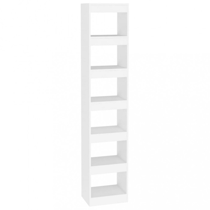 Biblioteca/Separator camera, alb, 40x30x198 cm