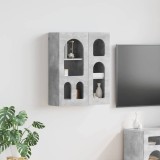 vidaXL Dulap suspendat Gri din beton 59 x 20 x 71.5 cm Lemn compozit 891357