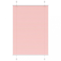 vidaXL Jaluzea plisată roz 100x100cm Lățime țesătură 99,4cm poliester 4015432
