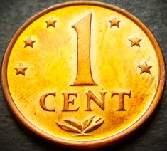 Moneda exotica 1 CENT - ANTILELE OLANDEZE (Caraibe), anul 1977 * cod 3286 = UNC