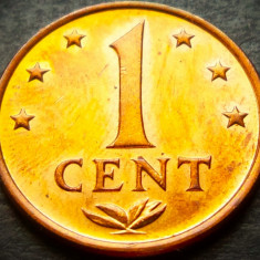 Moneda exotica 1 CENT - ANTILELE OLANDEZE (Caraibe), anul 1977 * cod 3286 = UNC
