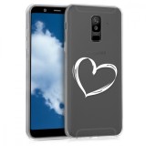 Cumpara ieftin Husa pentru Samsung Galaxy A6 Plus, Silicon, Alb, 45261.01