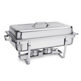 Chafing Dish GN 1/1 Inox &ndash; 63x35x33 cm &ndash; Set Complet Bufet