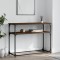 Gossi masuta consola, stejar maro, 100x35,5x75 cm, lemn prelucrat