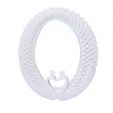 Cumpara ieftin Oglinda Decorativă Elegantă Pufo Love, 40 cm, Albă - Lebede, Nuntă &amp; Evenimente