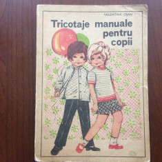 TRICOTAJE MANUALE PENTRU COPII VALENTINA OSAN modele tricotaj ed. tehnica 1973