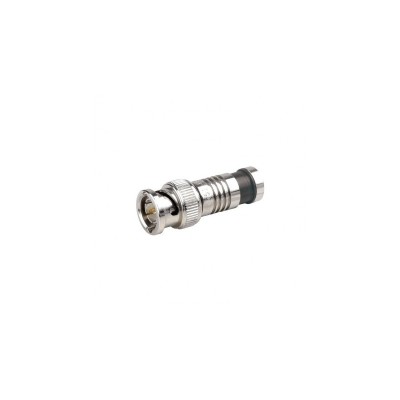 Conector BNC tata RG6U prin compresie elSales ELS-BNCC , argintiu foto