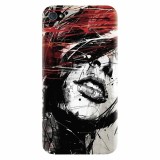 Husa silicon pentru Apple Iphone 4 / 4S, Byroglyphics Woman Drawing