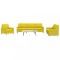 vidaXL Set de canapele, 3 piese, galben deschis, textil 3278292