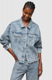 Cumpara ieftin AllSaints geaca jeans PIPER CRYSTAL femei, de tranzitie, oversize