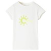 Tricou pentru copii, ecru, 104, vidaXL