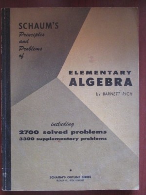 Schaum&amp;#039;s outline series elementary algebra foto
